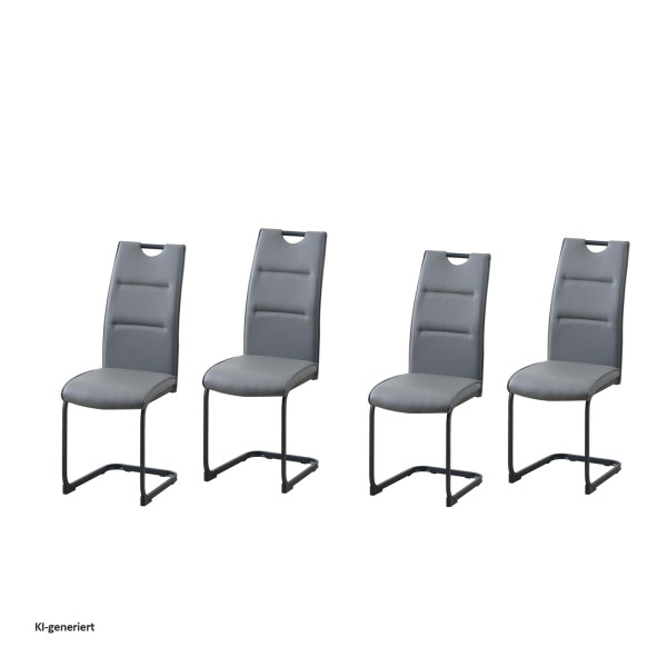 Schwingstuhl DannyP PU Grau