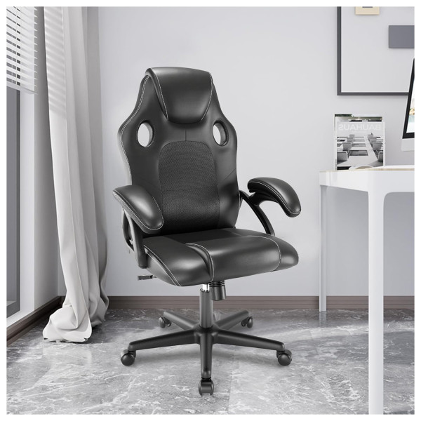 Drehstuhl Daytona Eco schwarz PVC