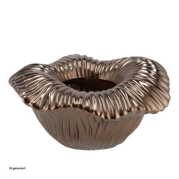 Schale Arum bronzefarben 25 cm