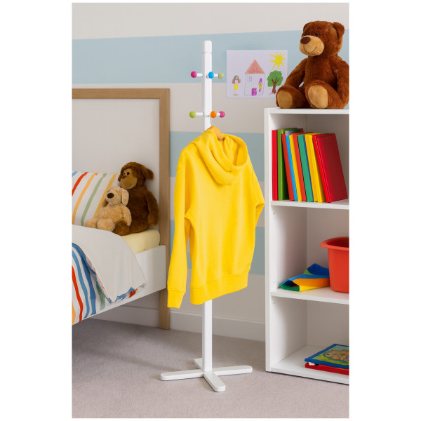 Kinder-Kleiderständer, MDF, weiß