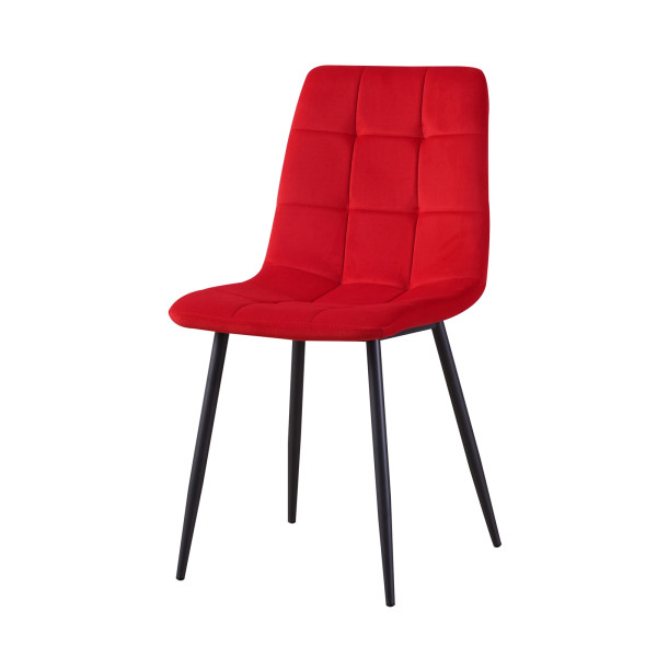Stuhl Mesa Velvet rot