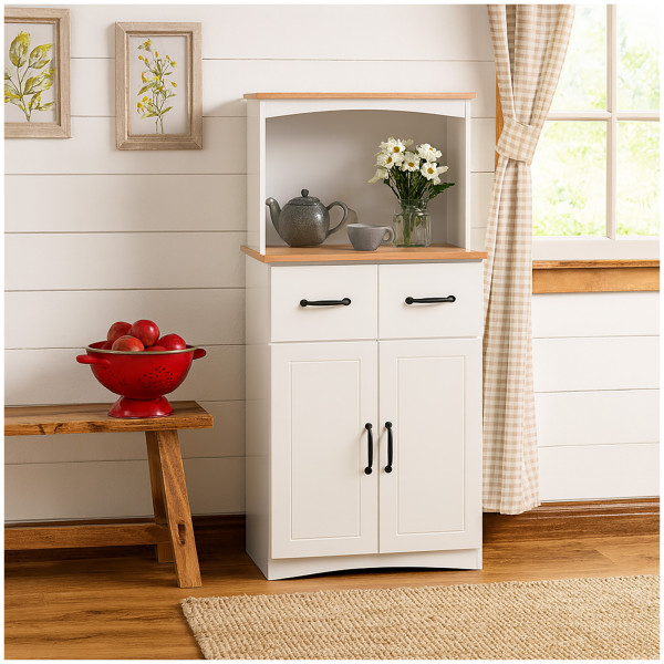HTI-Living Landhausstil Weiß Moderner Küchenschrank mit viel Stauraum