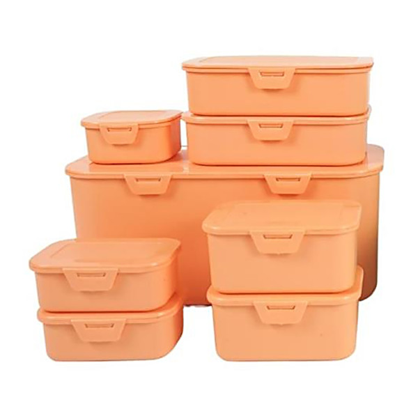 neuetischkultur Orange Vorratsdosen-Set 8 Stück