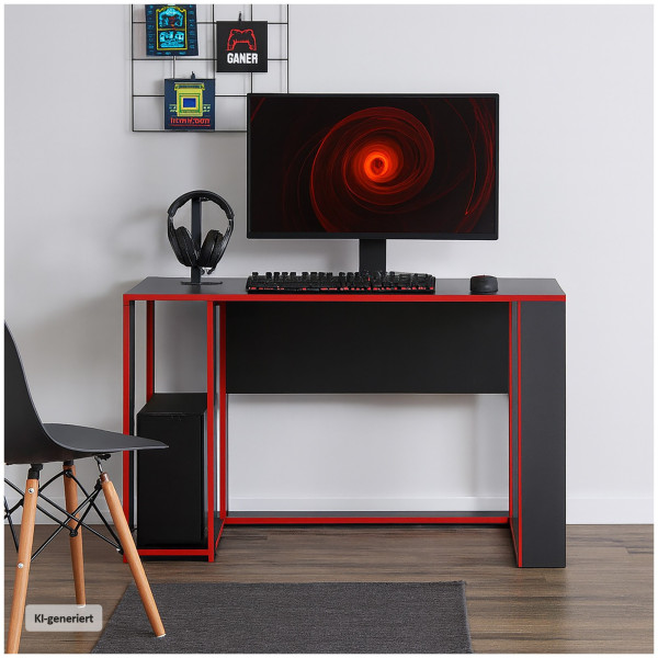 Schreibtisch Gamer Rot