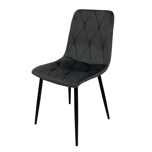 HTI-Living Mesa Eco Samt Grau Esszimmerstuhl