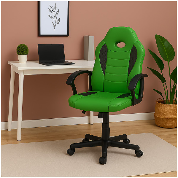 HTI-Living ergonomischer Drehstuhl Grün Schreibtischstuhl Junior höhenverstellbar