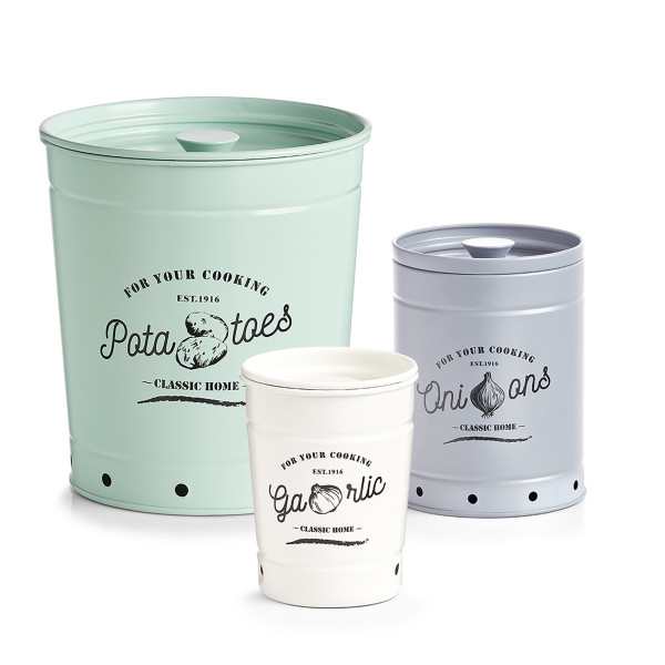 Neuetischkultur Metall Retro Vorratsdosen 3er Set