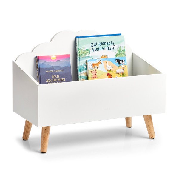 Kinder-Aufbewahrungstruhe "Wolke", MDF, weiß