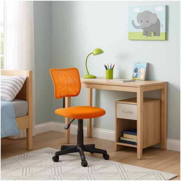 HTI-Living Fancy Orange Schreibtischstuhl höhenverstellbar