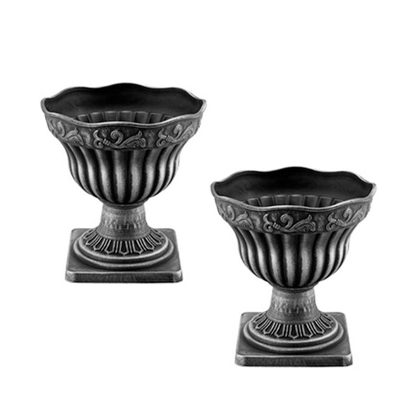 HTI-Living Silber Blumentopf 2er Set Nessa