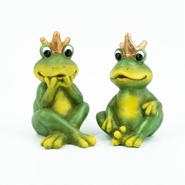 HTI-Living Froschkönig Keramikfiguren, 2er Set