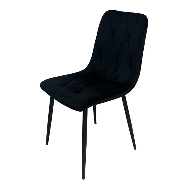 HTI-Living Mesa Eco Samt Schwarz Esszimmerstuhl