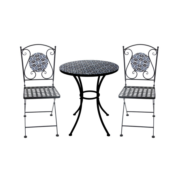 HTI-Living Celia Floral Tisch und 2 Stühle