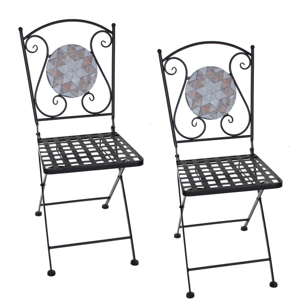 HTI-Living Marocco Braun Gartenstühle 2 Stück