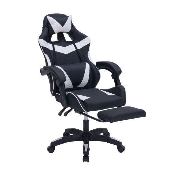 HTI-Living Krit Eco Schwarz-Weiß Gaming Stuhl