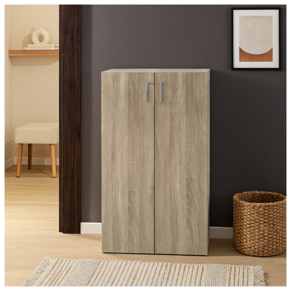 HTI-Living Nina Sonoma Kommode mit 3 Regalfächern