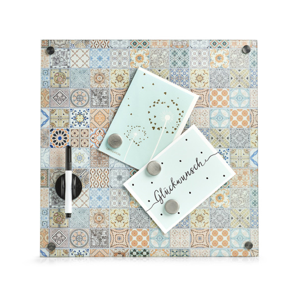 Memoboard "Mosaik", Glas