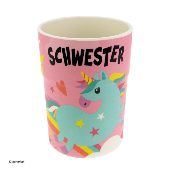 Kinderbecher Schwester