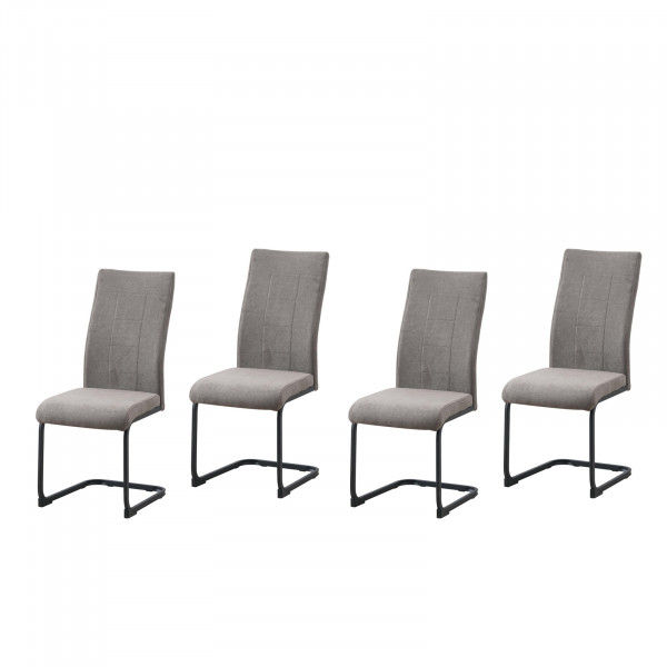 HTI-Living 4er-Set Braun Esszimmerstuhl LennyP