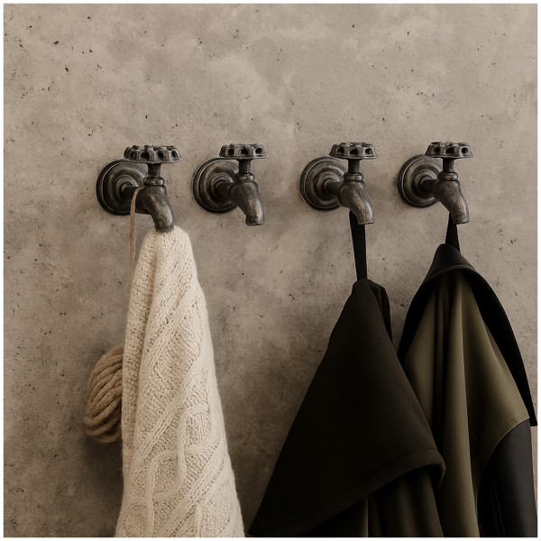 HTI-Living Steampunk Kleiderhaken 4er Set