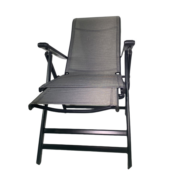 HTI-Living Grau Bequemer Klappbarer Relaxstuhl mit Liegefunktion