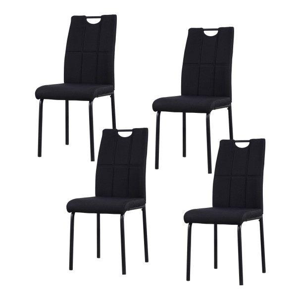 Stuhl Denton schwarz 4er Set