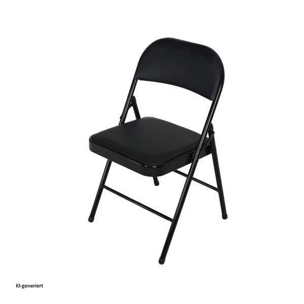 Klappstuhl Wedigo PVC Gestell Schwarz