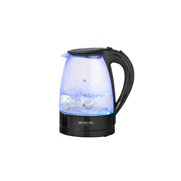 Michelino mit LED Beleuchtung Wasserkocher aus Glas 1,7 Liter