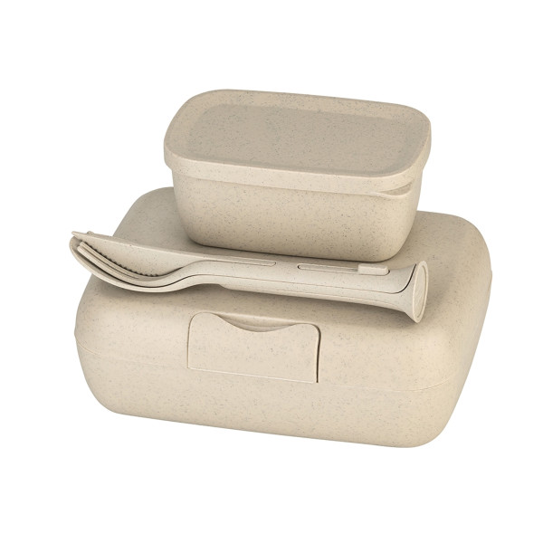 Koziol CANDY READY Lunchboxen 2er-Set mit Besteck