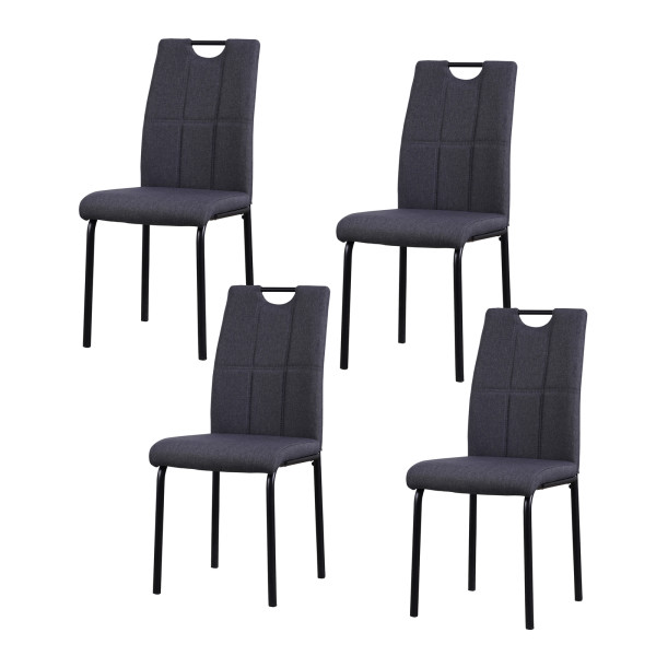 Stuhl Denton grau 4er Set