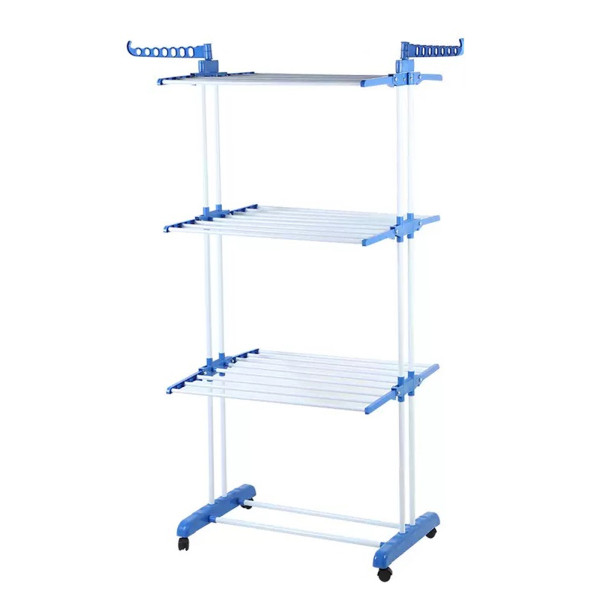 HTI-Living flexibel, platzsparend und ideal für Haushalt und Praktischer Wäscheständer mit Rollen