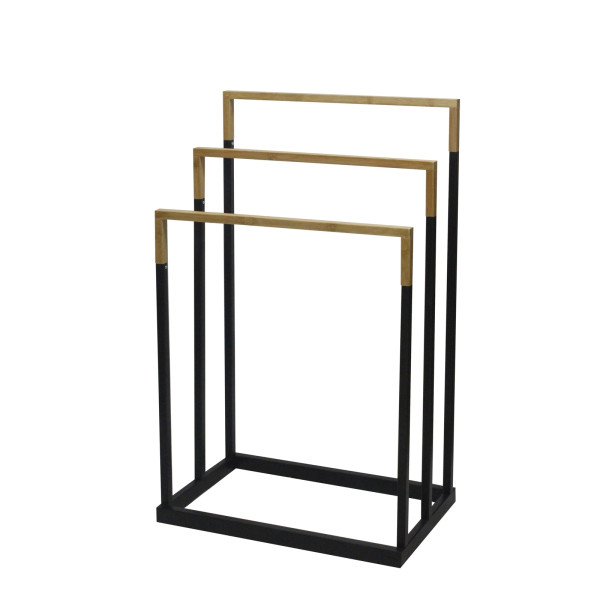 HTI-Living Modern in Schwarz Handtuchtrockner mit 3 Stangen