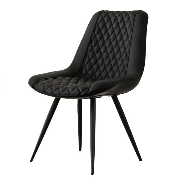 HTI-Living Astrid Kunstleder Schwarz Stuhl