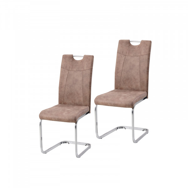 HTI-Line KellyC Braun 2er Schwingstuhl