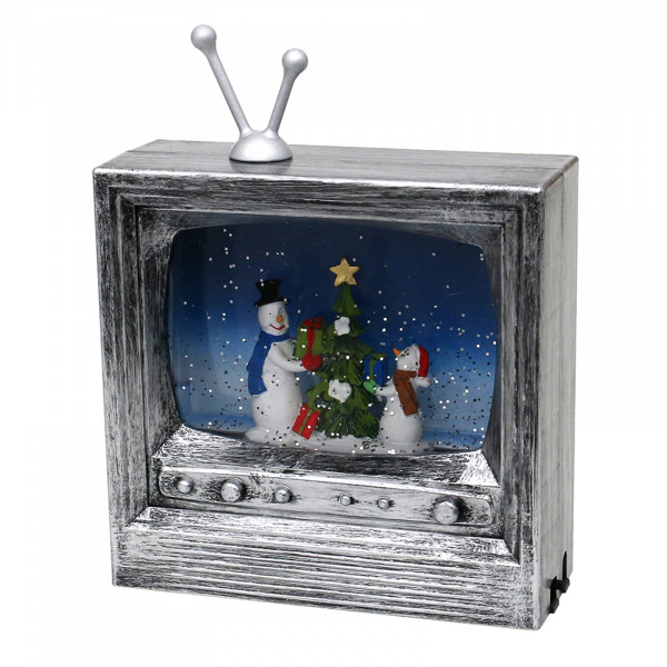 Sigro mit Schneemannfamilie LED Fernseher