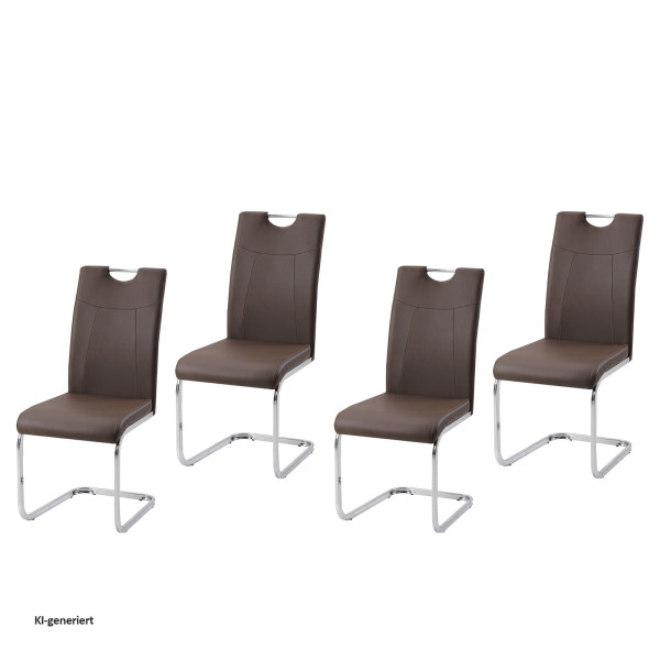 Schwingstuhl KellyC PU Braun