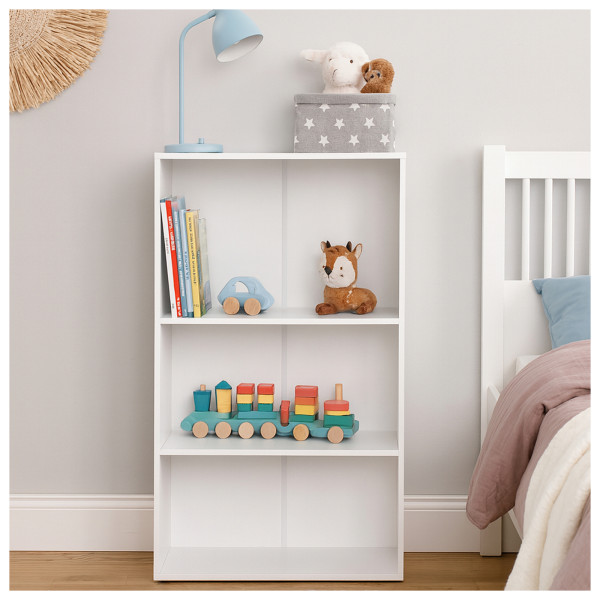 HTI-Living mit 3 Fächern Weiß Standregal Nina