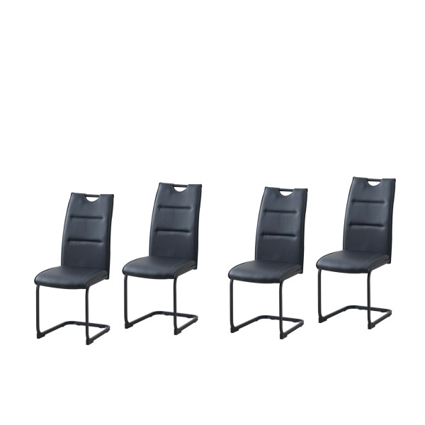 Schwingstuhl DannyP PU Schwarz