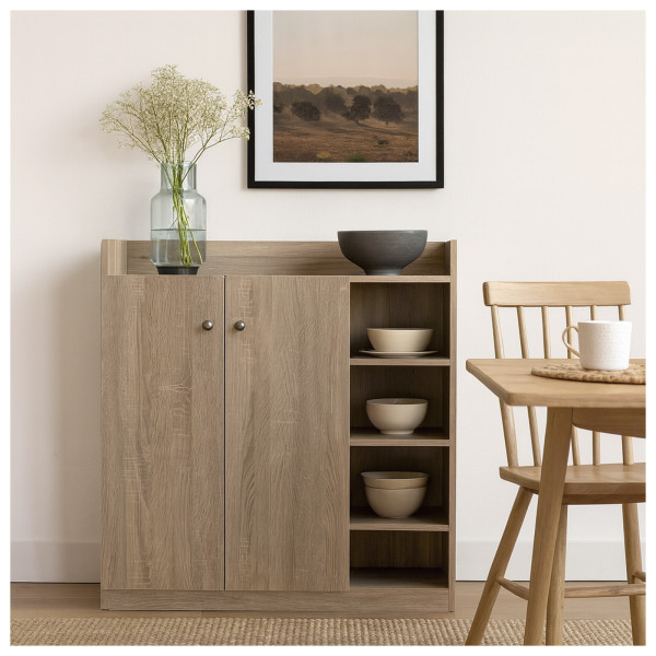 HTI-Living mit 8 Regalfächern Sonoma Sideboard