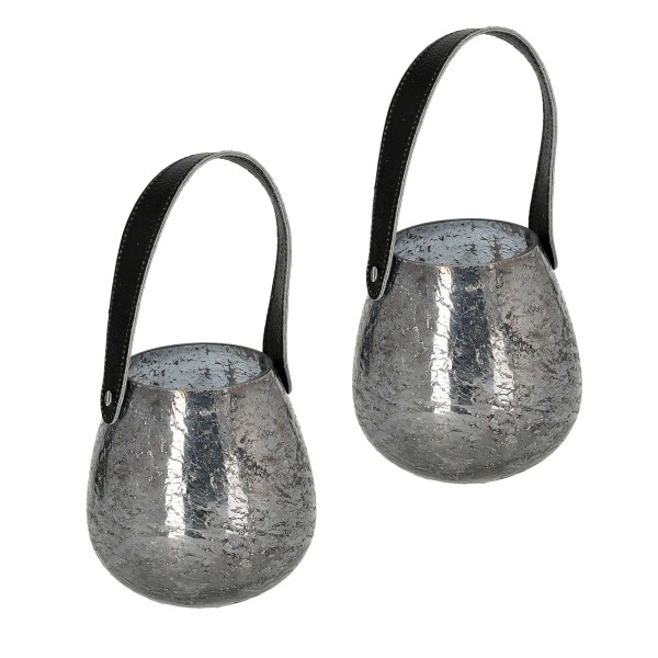 HTI-Living Windlicht Kerzenhalter 2er Set