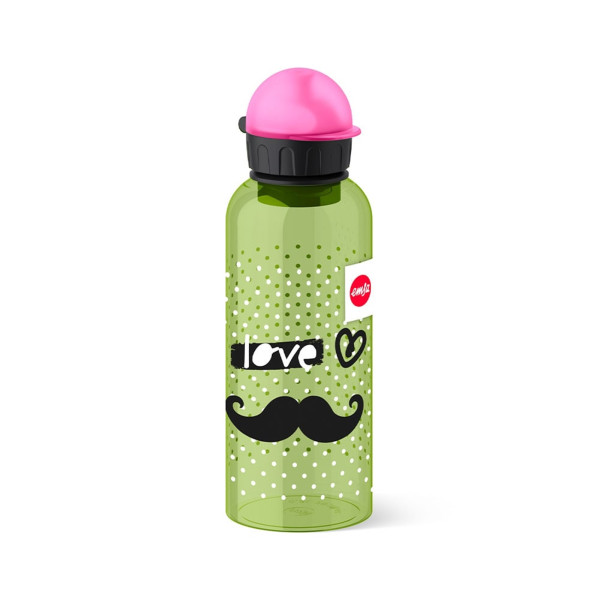 TEENS TRITAN Trinkflasche 0,6L Moustache