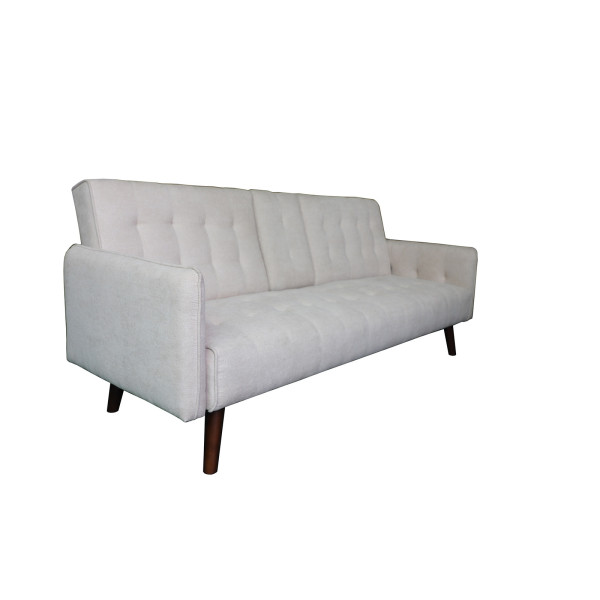 HTI-Living Elouisa Grau Sofa mit Knopfsteppung
