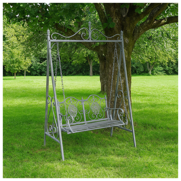 HTI-Living Valentine Garden Nostalgische Gartenschaukel aus Metall