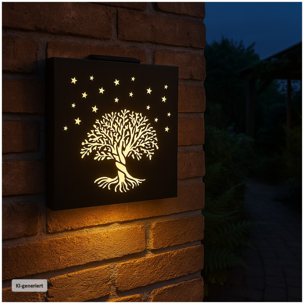 Solardeko Baum Schwarz