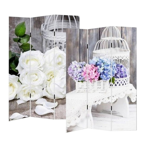 HTI-Living Rosen/Hortensie Paravent