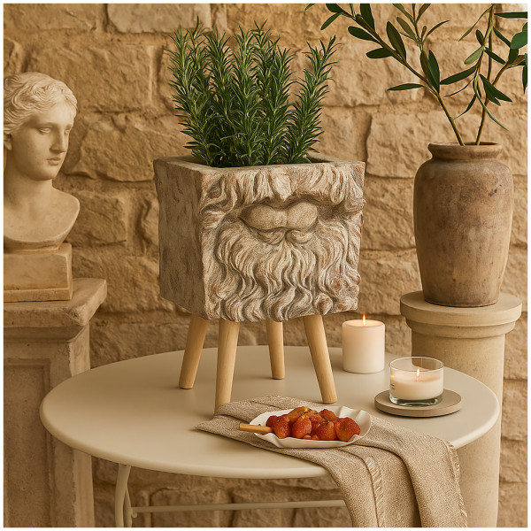 HTI-Living Blumenkübel Mund Pflanzgefäß Apollon