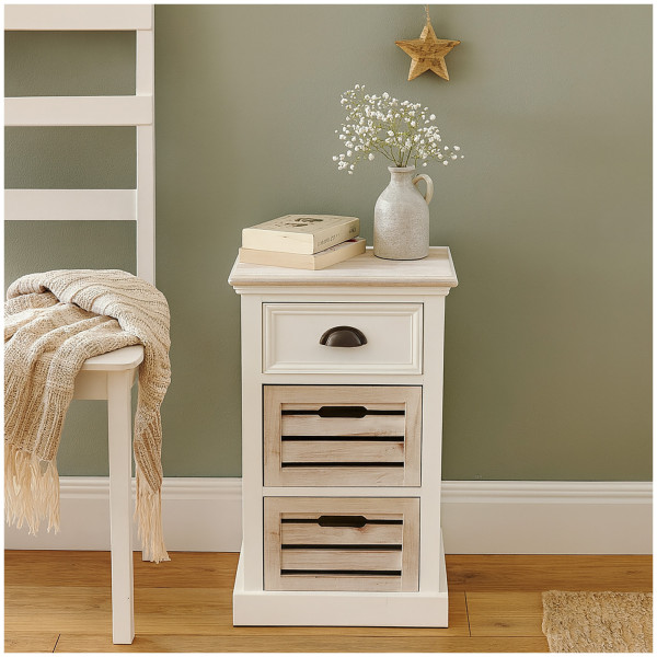 HTI-Living Ablage bis 50 kg 40 x 68 x 30 cm Schubladenschrank Sola 3 Schubladen