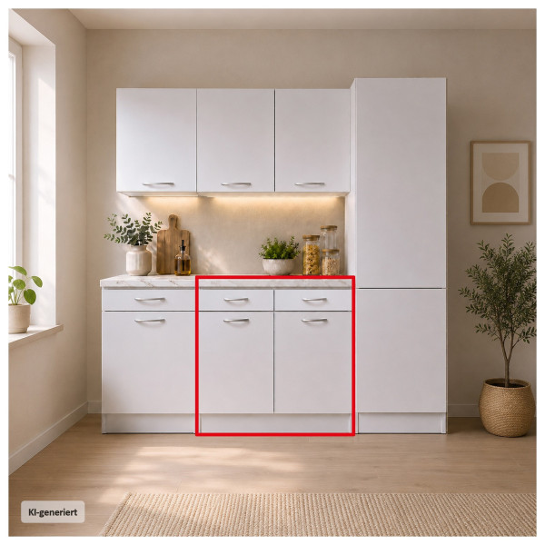Unterschrank mit 2 Schubladen Jenna 80 cm