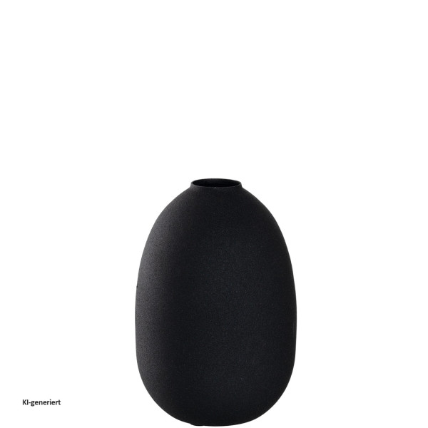 Vase 19 Metall schwarz