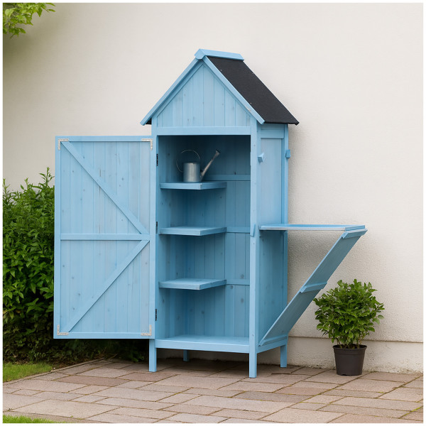 HTI-Living Stauraum für alle Gartengeräte Praktischer Gartenschrank mit Ablage